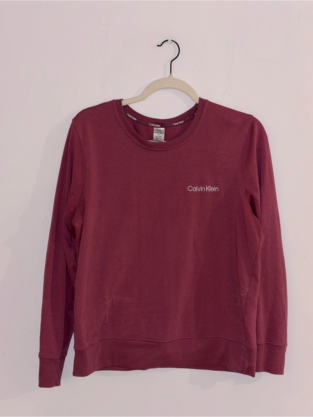 Calvin Klein Pink/Burgundy Crewneck Sweatshirt